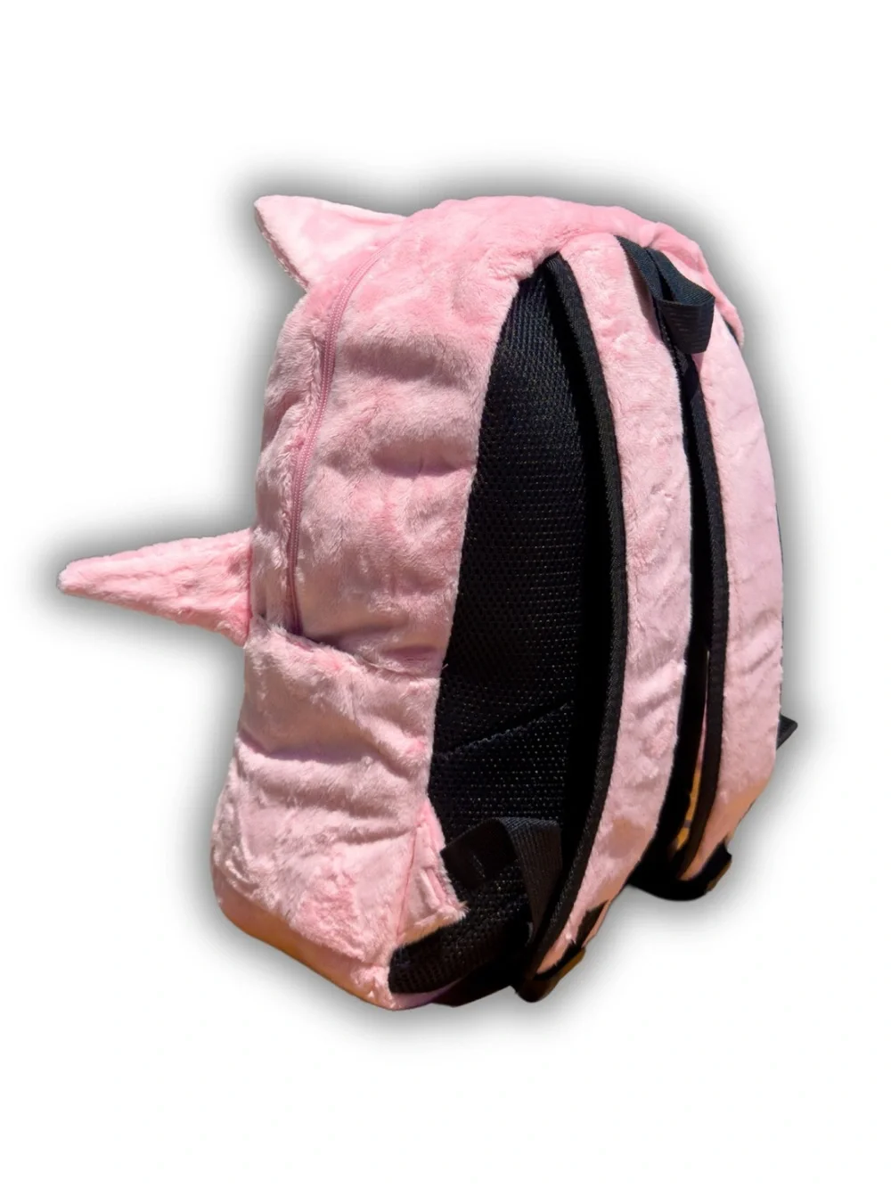 NEW Jigglypuff Pokemon GO Faux Fur Plush Back to School Bag Student Backpack